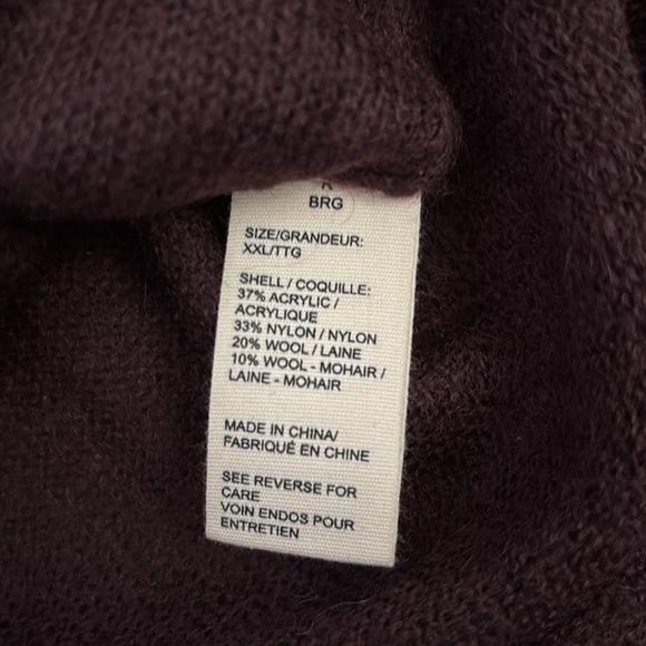 NWT Woolrich XXL Wool Mohair Brown Crewneck Sweater Deer Motif - Picture 4 of 7